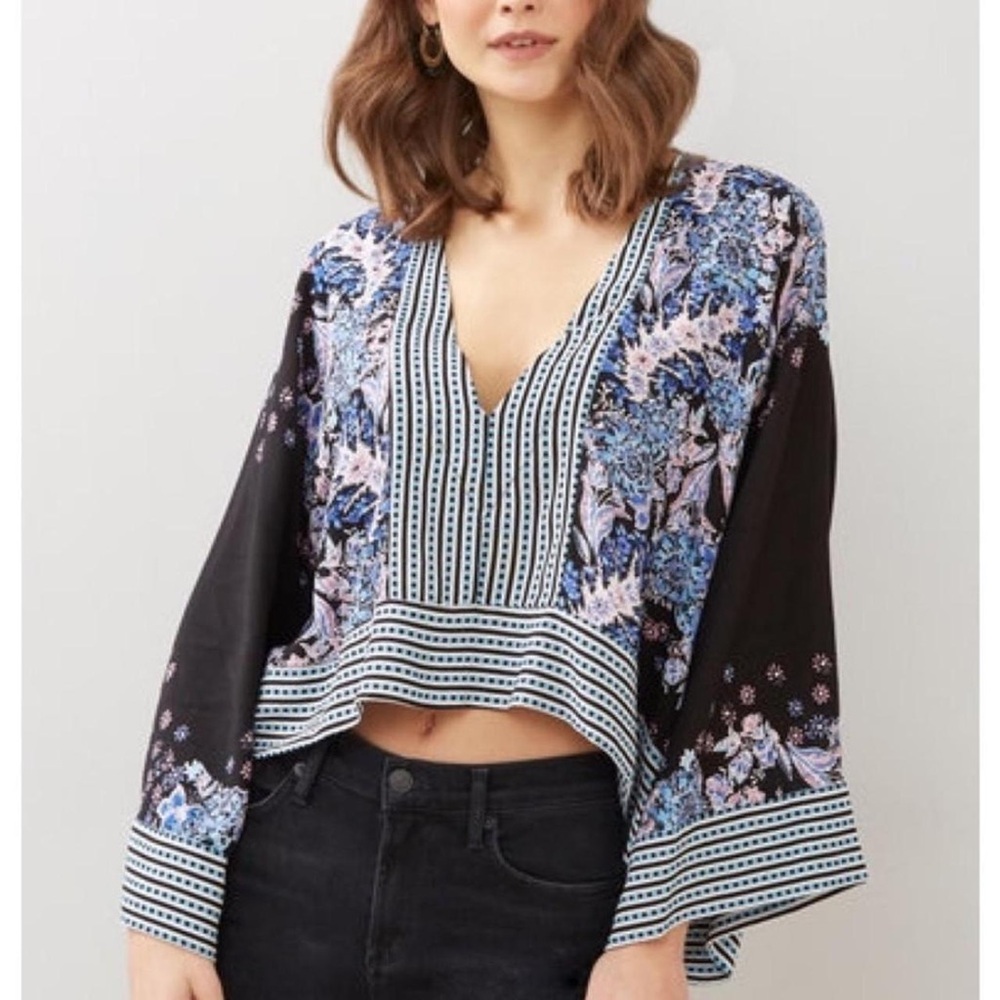 EUC Free People Mix N Match Blouse Size Smalll
